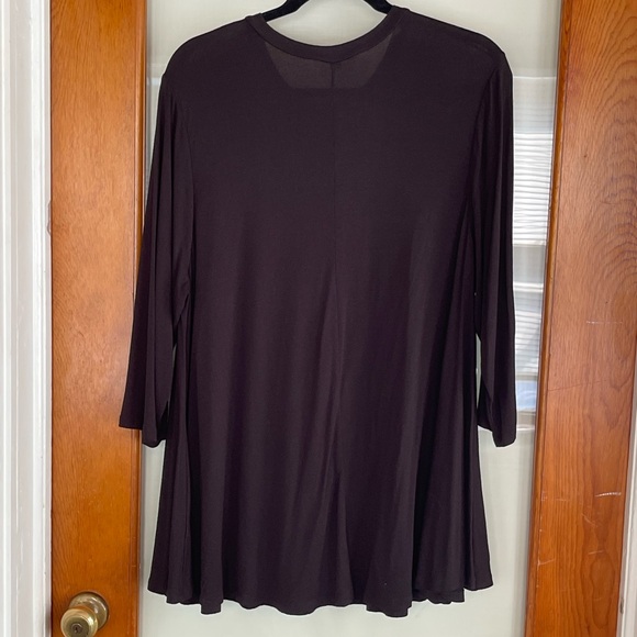 Lane Bryant flowy black tunic/mini size 18/20 - Picture 2 of 7